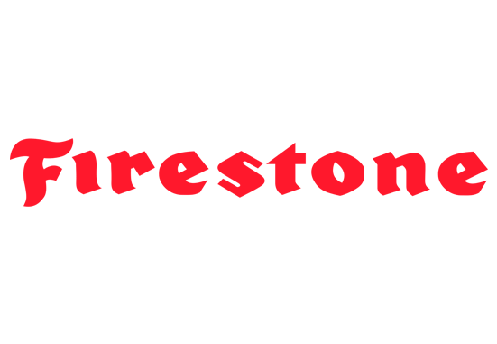 Logo des Reifenherstellers Firestone.